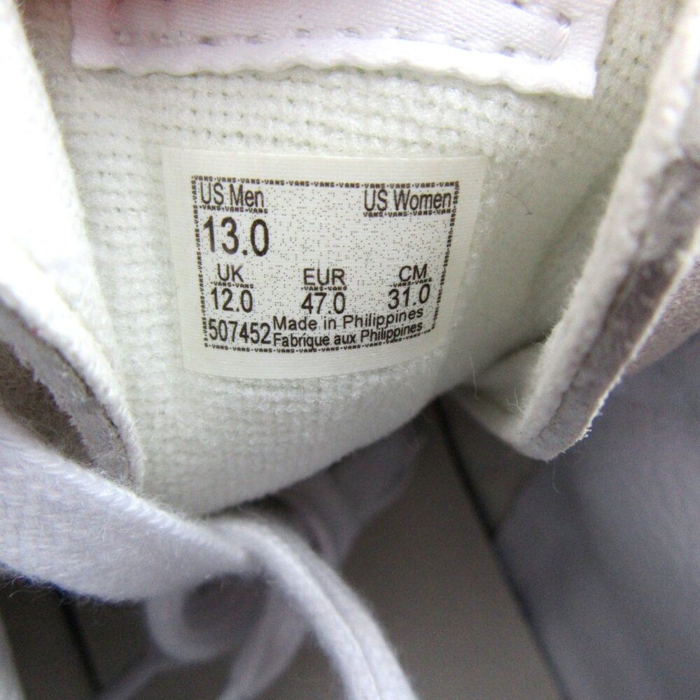 Vans Sk8-Hi Suede Sneakers Mens Size 13 Blanc De Blanc NEW - Picture 12 of 16